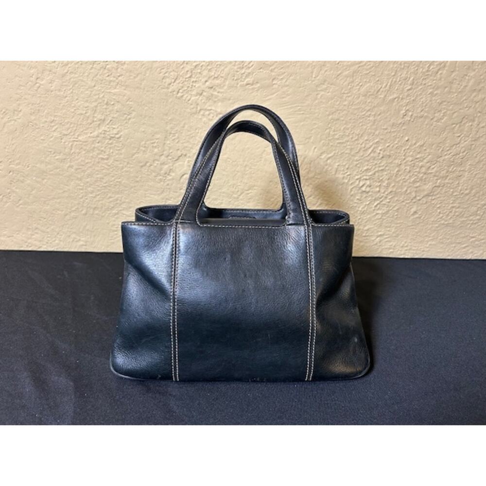Sonoma Lifestyle Black Leather Handbag